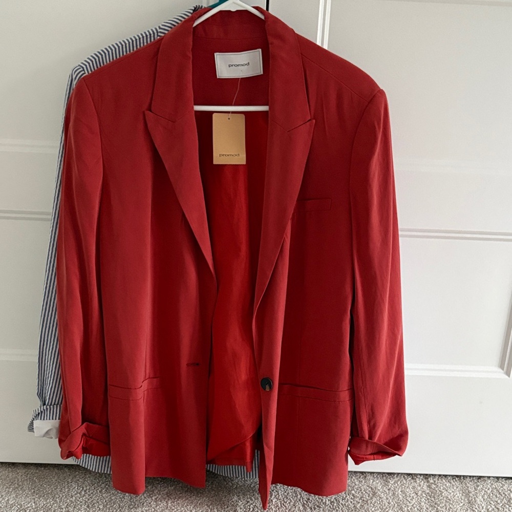 Anama Vibrant Red Men's Blazer